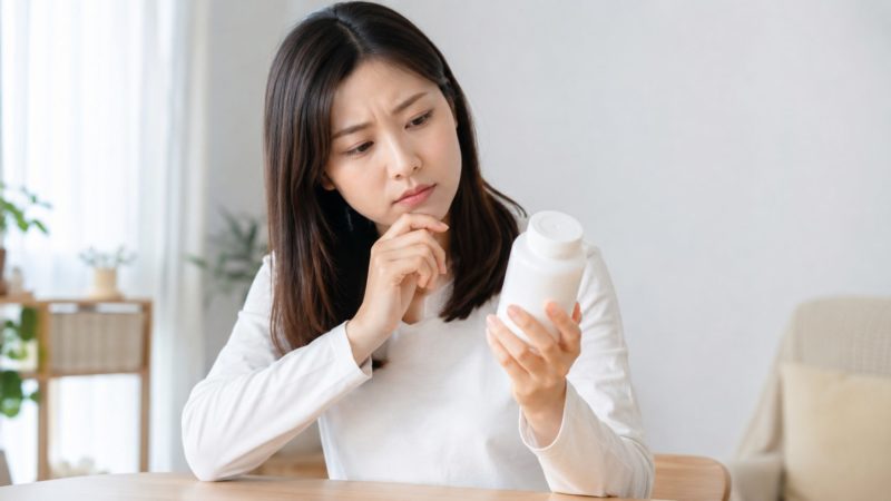 防風通聖散の効果が実感できなくて悩む女性