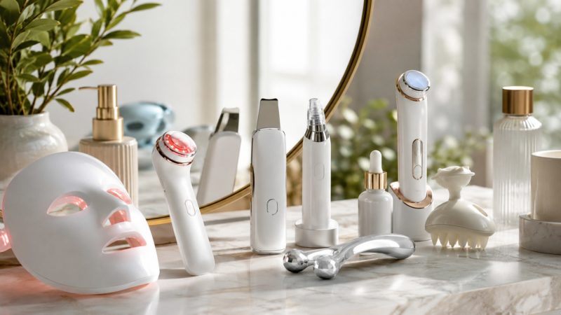 美顔器選びでよくある質問(FAQ)の回答。LEDマスクやEMS、ピーリングなど多機能な美顔器8選から、自分の悩みに合う機種を見つける比較。
