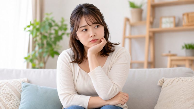 ダイエットについて悩んでいる女性